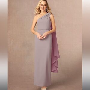 Azazie gianna Elegant Mauve Evening Skirt
